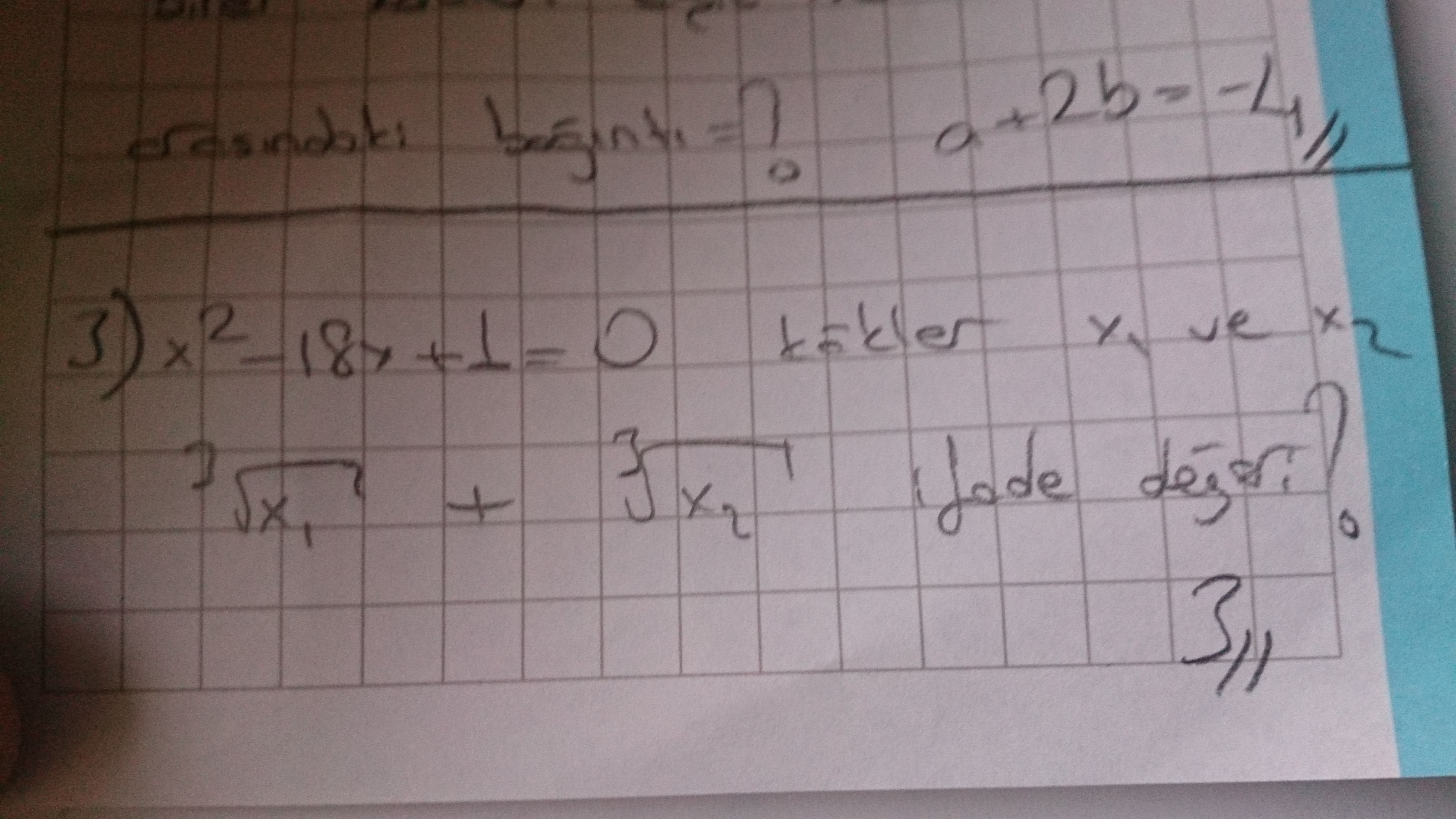 2. derece denklem