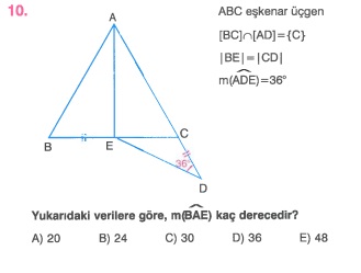 üçgende açı